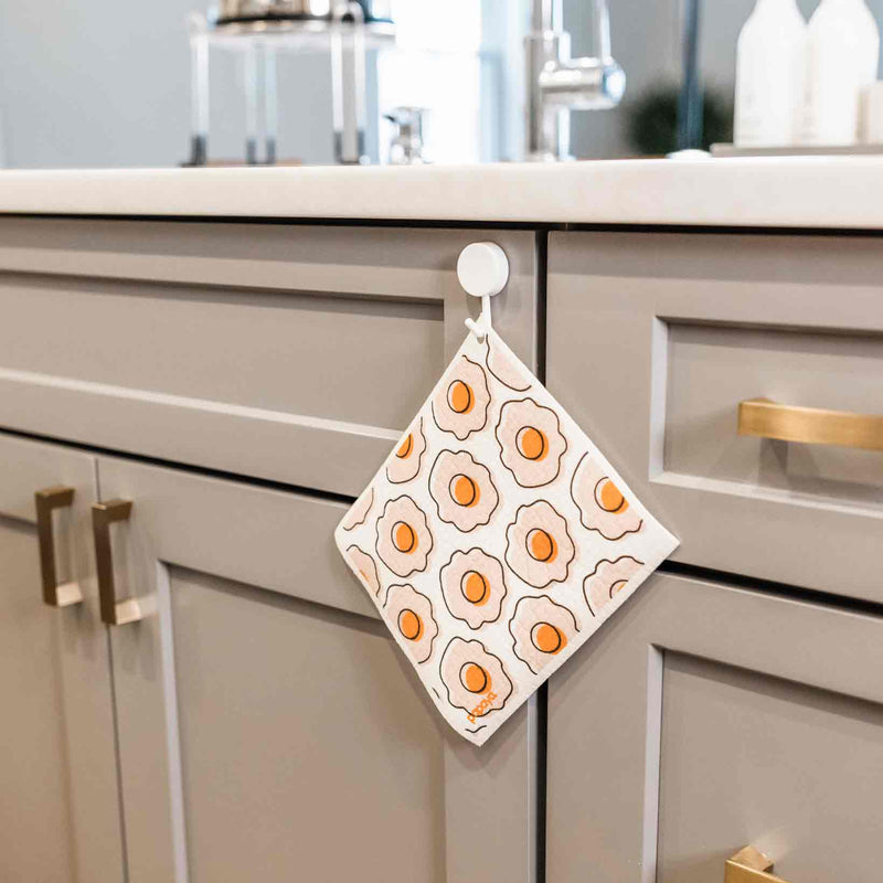 Papaya Reusable Paper Towel 2-pack 2 Sheets + 1 Hanging Hook - Love You A Brunch