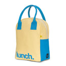 Fluf - Organic Cotton Zippered Lunch Pail  - Butter Blue
