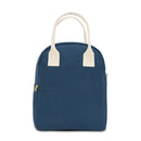 Fluf - Organic Cotton Zippered Lunch Pail  - Classic Navy