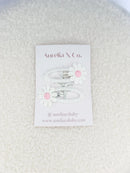 Aurelia & Co. Baby Peekaboo Wrapped White Daisy Flower Barrettes