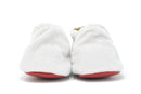 Little Grapefruit Baby Shoes Dove Grey Velvet