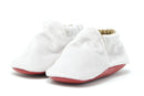 Little Grapefruit Baby Shoes Dove Grey Velvet