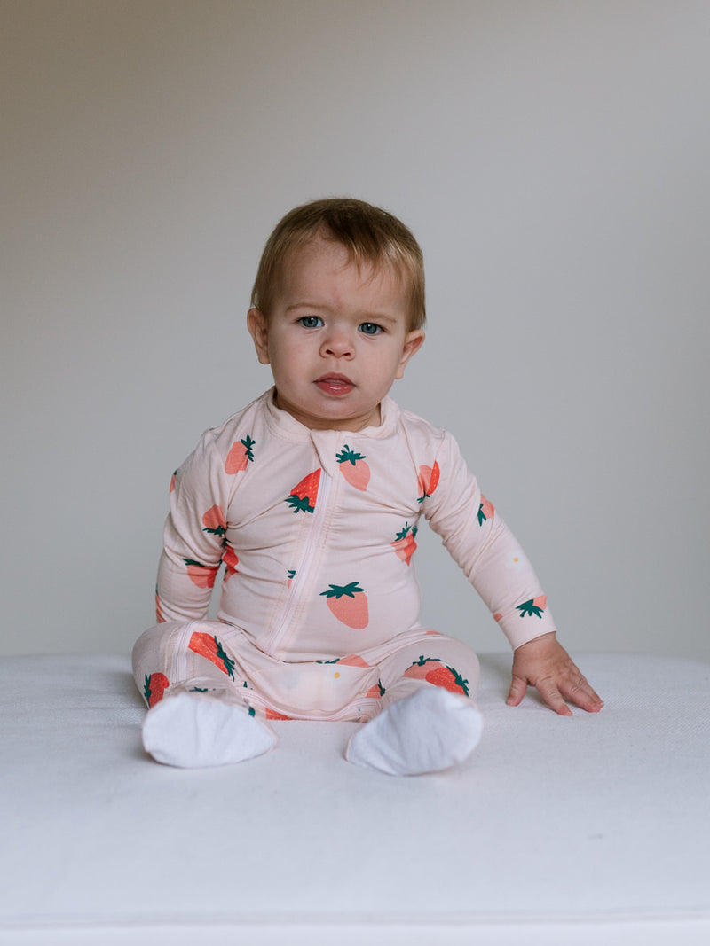 ZippyJamz -  Bamboo Sleeper - Strawberry Social - FINAL SALE