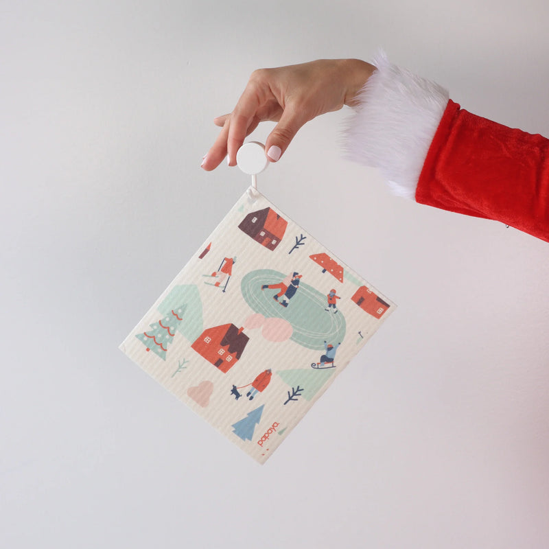 Papaya Reusable Paper Towel 2-pack 2 Sheets + 1 Hanging Hook - Fa La Land