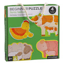 Petit Collage  Beginner Puzzle Farm Babies