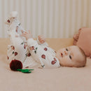 Petit Lem Figs Print on Off-White Sleeper