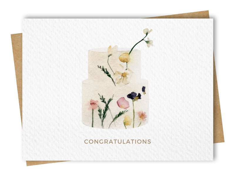 Paper Kuts  - Greeting Card with Kraft Envelope - Wedding