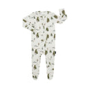 Belan J - Footed Zipper Sleeper Ribbed Bamboo Misty Forest