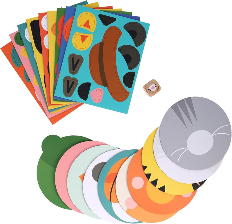 Petit Collage Board Game Make Funny Faces