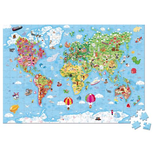 Janod - Giant World Puzzle 300 Pieces