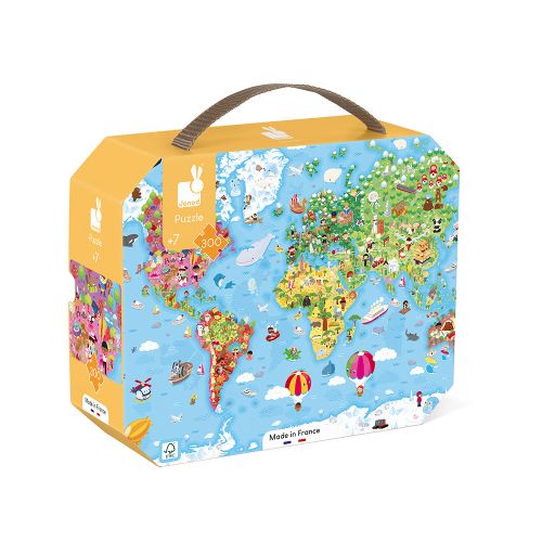 Janod - Giant World Puzzle 300 Pieces