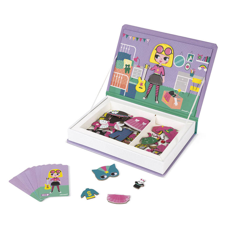 Janod  - Magneti Books Girl Costumes