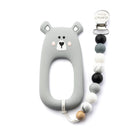 Little Cheeks Teether & Clip Bear