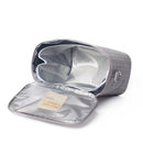 SoYoung Lunch Poche - Light Grey Grid FINAL SALE