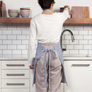 Danica Heirloom Narrow Royal Blue Stripe Chef Apron