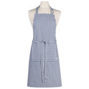 Danica Heirloom Narrow Royal Blue Stripe Chef Apron
