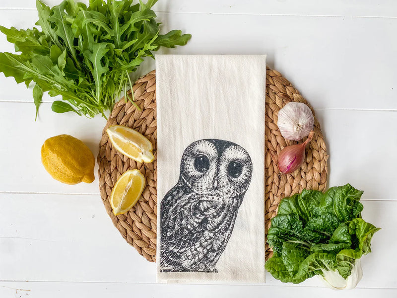 Your Green Kitchen -  Tea Towel Owl