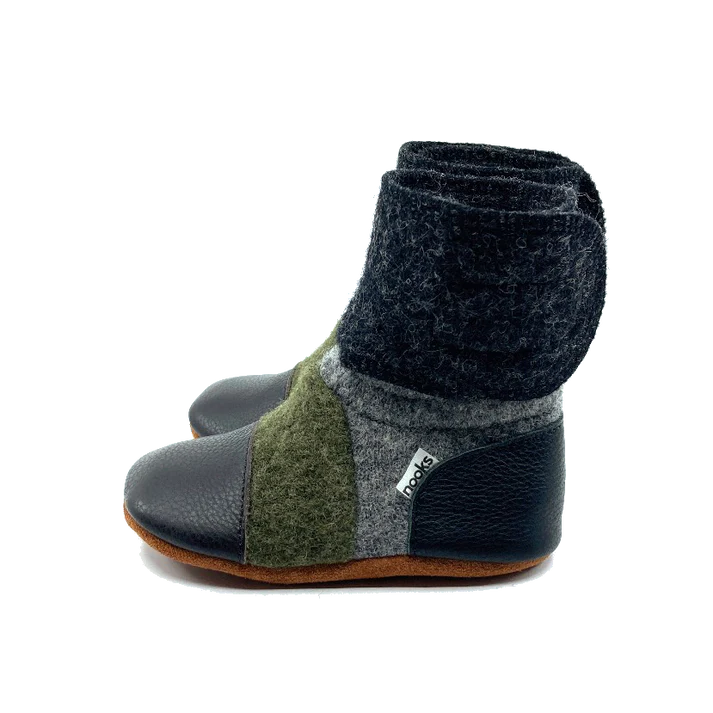 Nooks - Felted Bootie - Kelp