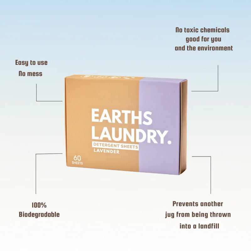 Earth's Laundry Sheets - Lavender