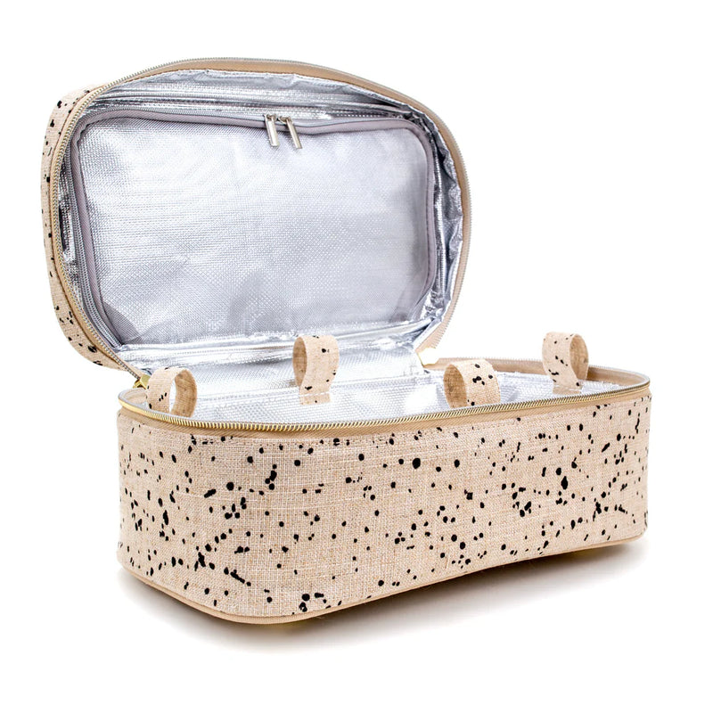 SoYoung  Linen Beauty Essentials Poche - Ink Splatter