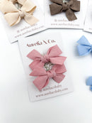Aurelia & Co. Linen Hair Bow Clip For Babies & Children