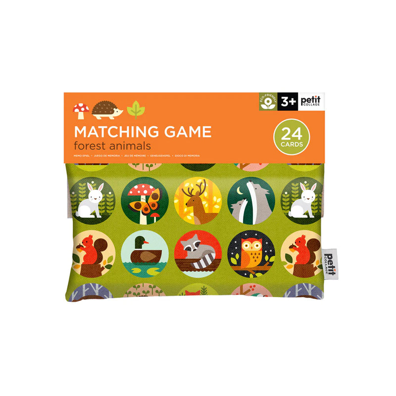 Petit Collage - Matching Game - Forest  Animals