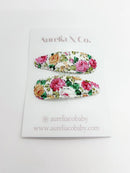 Aurelia & Co. Warm Floral Barrettes For Children & Babies
