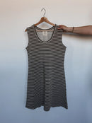 Blondie Apparel - Lake Dress Stone Clay Stripe