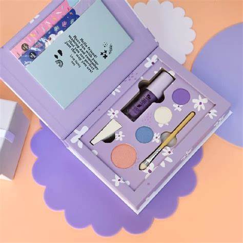 No Nasties Nancy Purple Natural Pressed Powder Kids Makeup Palette Kit