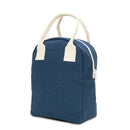 Fluf - Organic Cotton Zippered Lunch Pail  - Classic Navy
