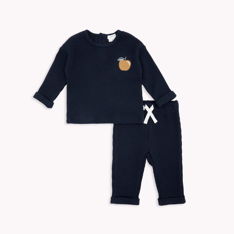 Petit Lem - Navy Thermal Outfit