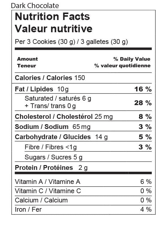 Sprucewood Handmade Cookie Co - Dark Chocolate