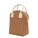 Fluf - Organic Cotton Zippered Lunch Pail  - Nutmeg