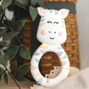 Little Cheeks Teether Pastel Zebra