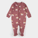 Petit Lem Rainbow Pegasus Print on Dark Pink Sleeper