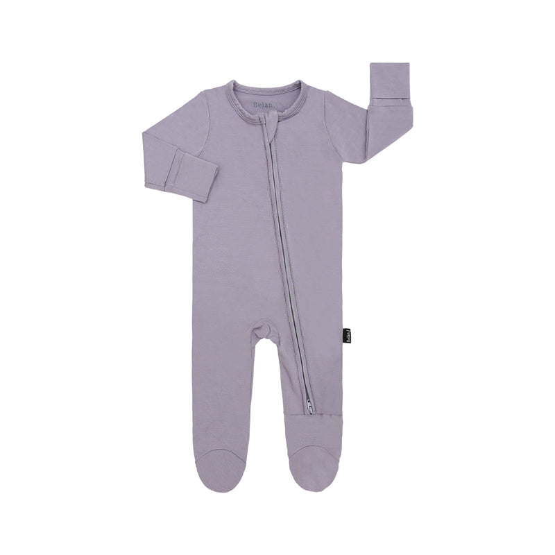 Belan J - Footed Zipper Sleeper Periwinkle