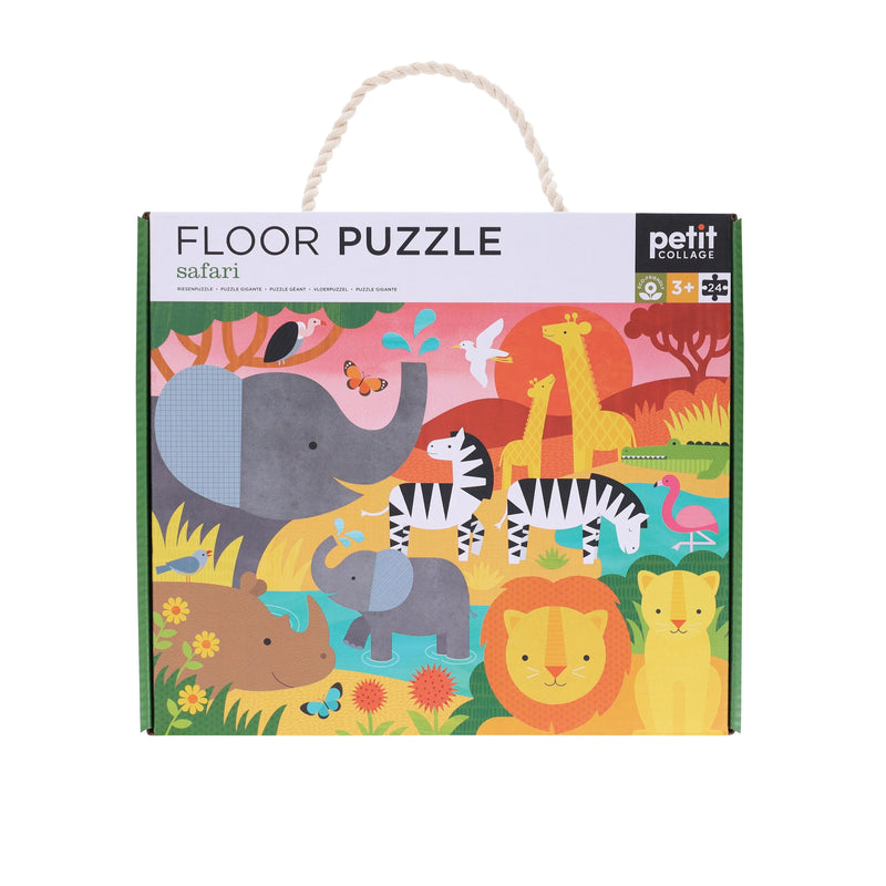 Petit Collage  -  Floor Puzzle - Safari