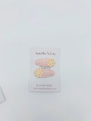 Aurelia & Co. Mini Flower Baby Fabric Hair Barrettes