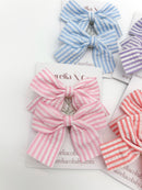 Aurelia & Co. Children's Nautical Stripe Hair Bow Clip