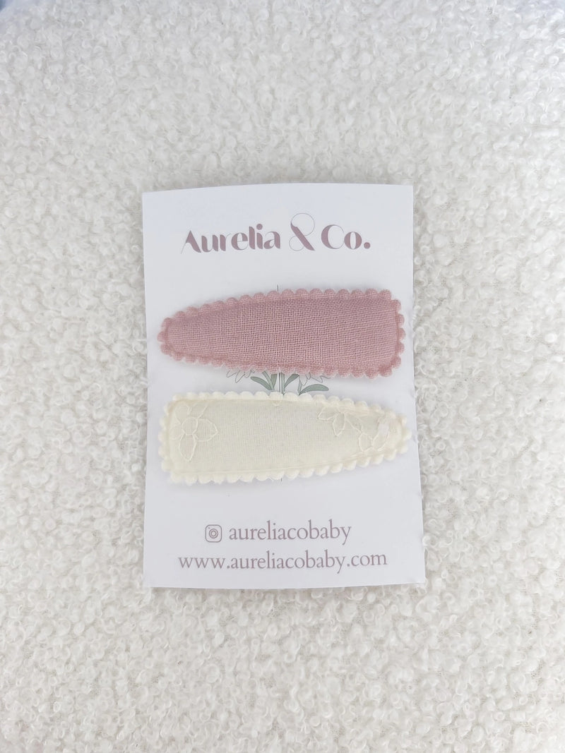 Aurelia & Co. Baby Squared Hair Barrettes For Babies and Kids