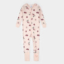 Petit Lem Figs Print on Light Pink Covertible Sleeper