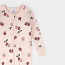 Petit Lem Figs Print on Light Pink Covertible Sleeper