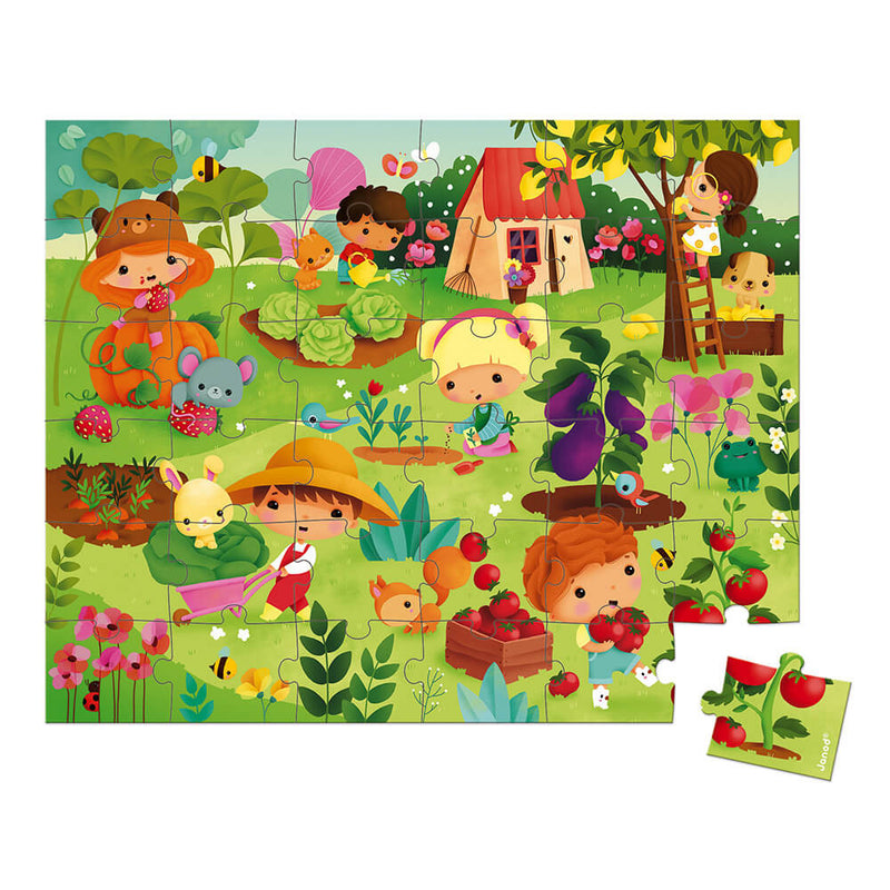Janod - Garden Puzzle 36 pcs