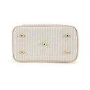 SoYoung  Linen Beauty Essentials Poche - Sand & Stone Beach Stripe FINAL SALE