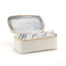 SoYoung  Linen Beauty Essentials Poche - Sand & Stone Beach Stripe FINAL SALE