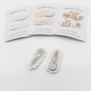 Aurelia & Co. Children's Blushing Mini Scallop Hair Barrettes