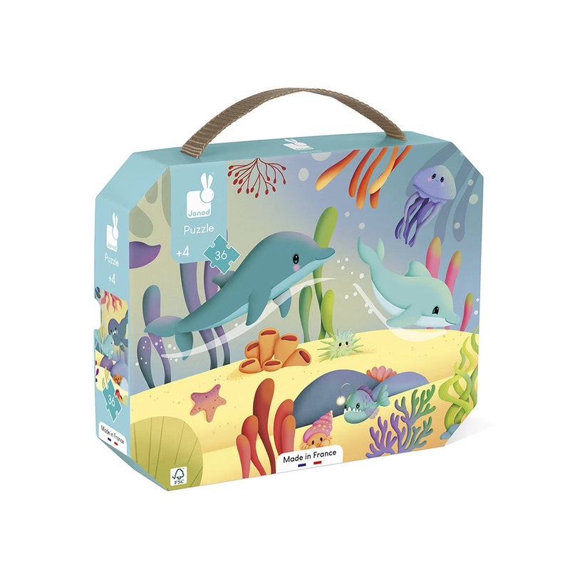Janod - Panorama  36 Piece Puzzle - Sea Animal