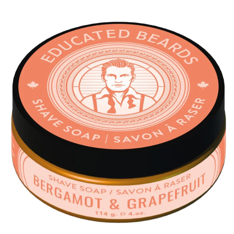 Educated Beards - Shave Soap - Bergamot Grapefruit
