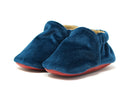 Little Grapefruit Baby Shoes Storm Blue Velvet