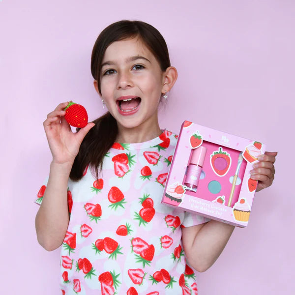 No Nasties  Strawberry Cupcake Kids Makeup Set